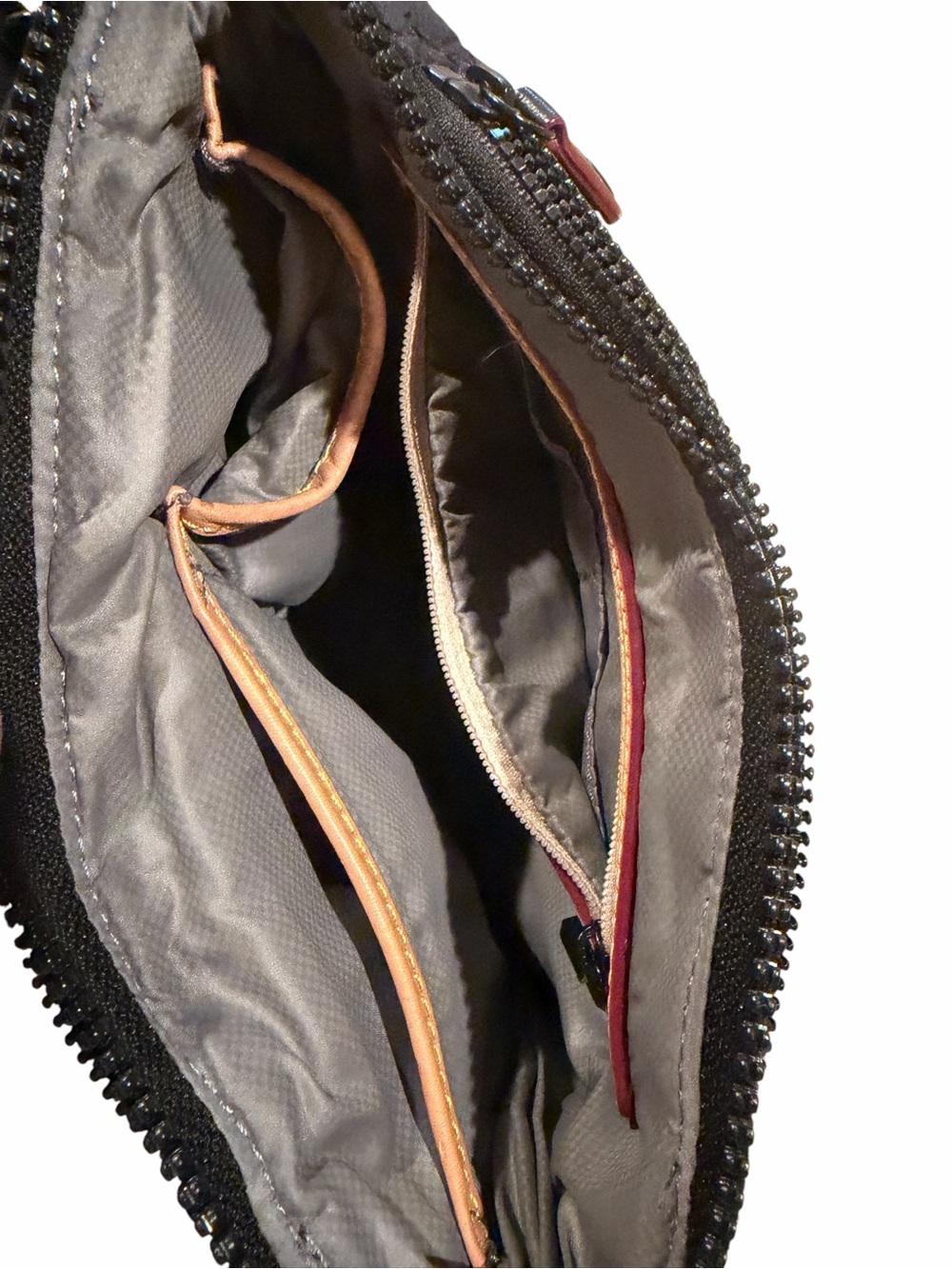 MZ Wallace Metro Scout Quilted Crossbody Bag - Black w/Red Accent Detail - Picture 4 of 9